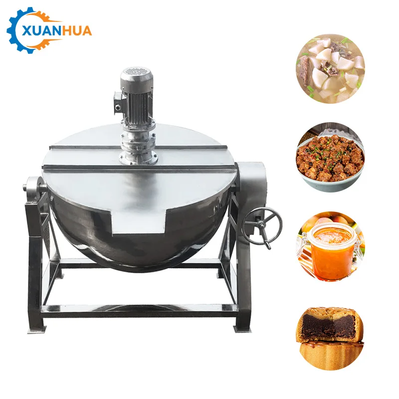 Electric gas electric soup jam heating mixer double jacketed industrial cooking ghee boiler