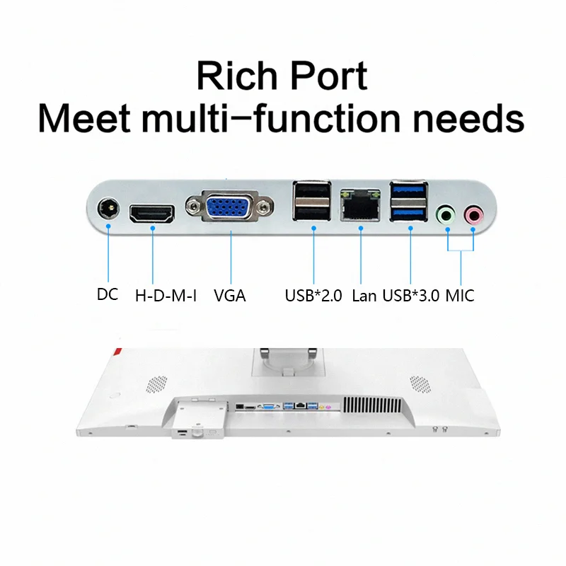 Hot Sale Cheapest Monoblock IPS Screen Industrial Panel PC  i7 Processor All In One  Computer