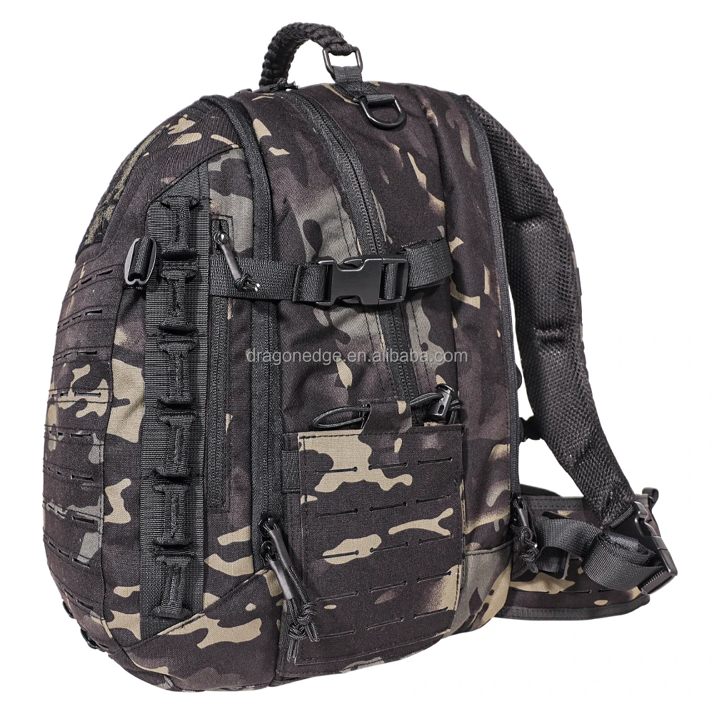 SPARK TAC 1000D Poly Oxford Water Resistant Hunting Tactical Backpack Lightweight Durable Camouflage Backpack