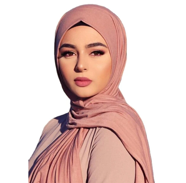Jersey Stretch Hijab Muslim Islamic Arab Scarf Turban Turkey Shawl Scarves polyester fiber Soft for women stylish