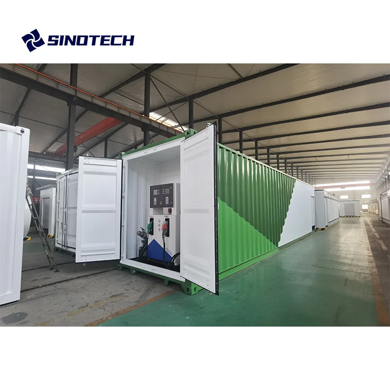 Standard or Customized 20FT 40FT Container Mobile Fuel Station Integrated with Dispenser Inside for Diesel and Petrol