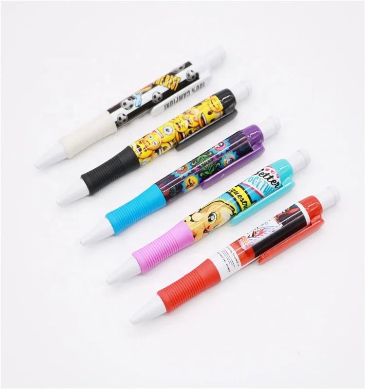 Wholesale full color printing transfer fat ballpoint pen with PK