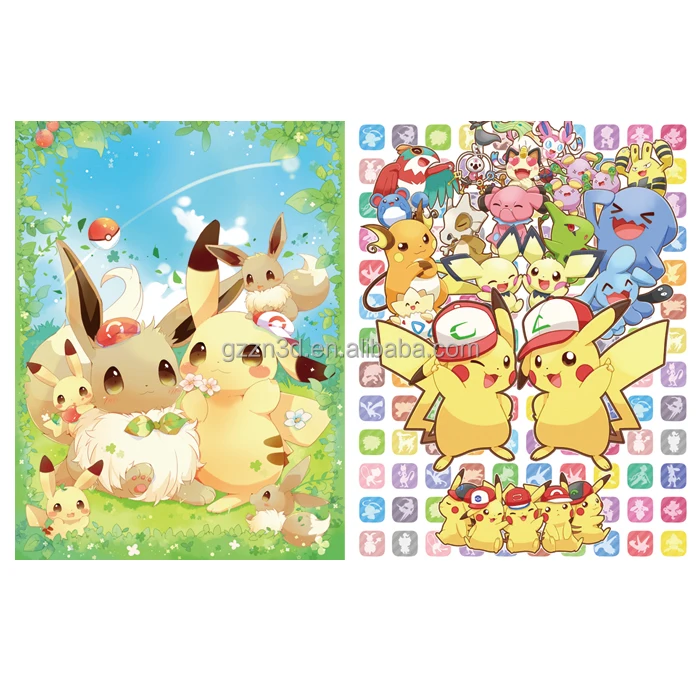 Wholesale custom  A3 flip Janpan anime poster 3d printing service