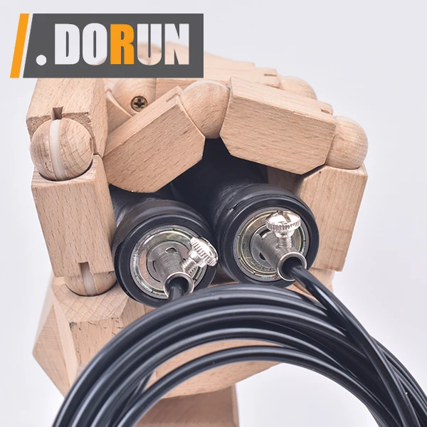 Quick Adjustable Jump Rope Wraps Cover Handle Tangle-Free Rapid Speed Jumping Rope Cable with Ball Bearings
