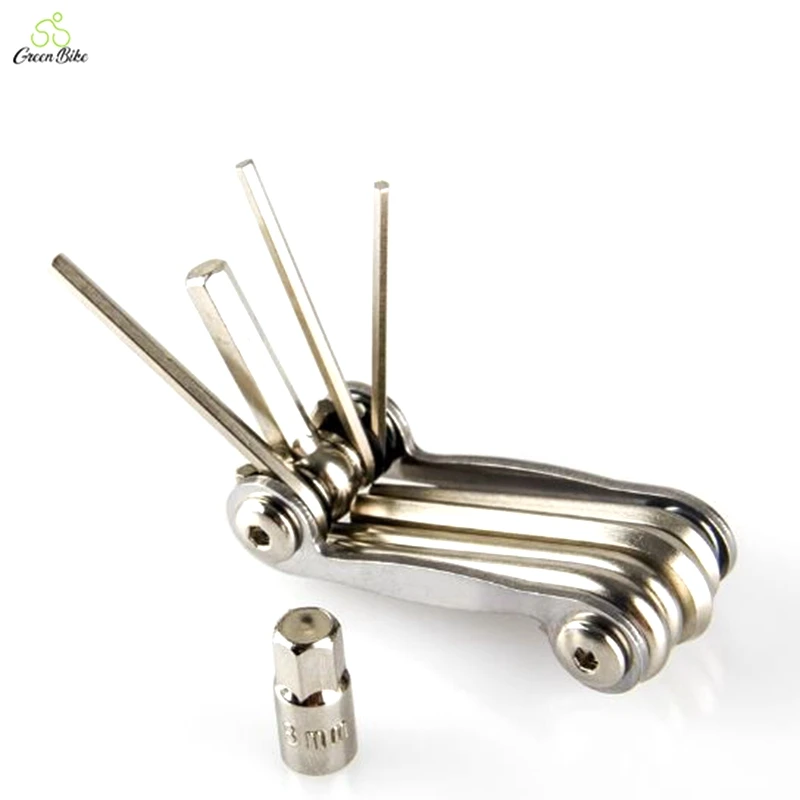 8 In 1 Chrome Vanadium Steel Easy Carry Multi Functional Bicycle Repair Tool Folding Bike