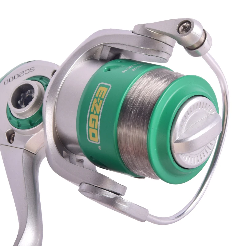 Salt Water Fishing Reels Sea Water Spinning Reel Parts Plastic Body 1BB Size 2000 Reel And Rod Combo Tools