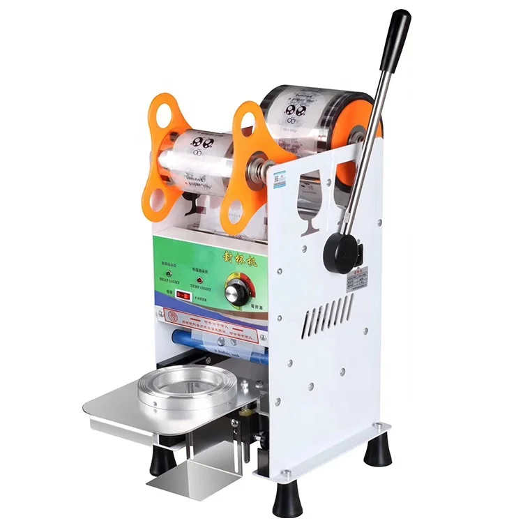 Cheap 90mm 95mm Bar Bubble Boba Milk Tea Juice Sealer Paper and Plastic Cup Sealing Machine
