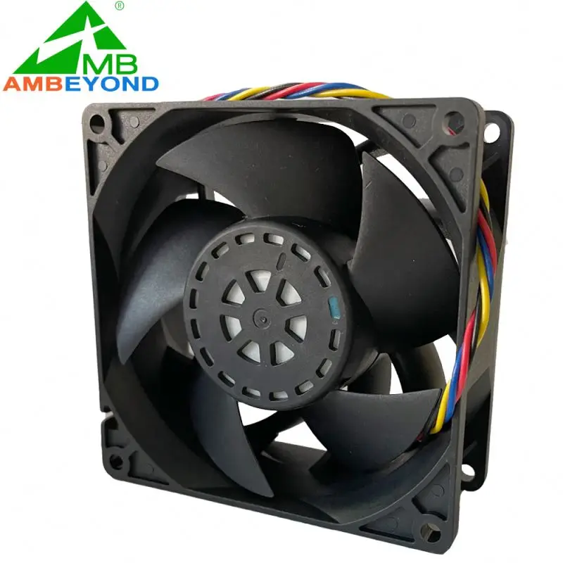 12v Dc 5v 24v Black Plastic PBT IP55 Waterproof 5pin 92mm Ventilation Cooling Fan For Beauty Equipment