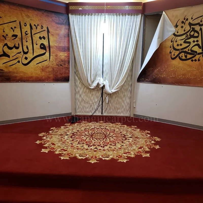 High Quality Axminster Wool Wall to Wall Muslim Use Mosque Carpet for Mosque Prayer  W-M5Series