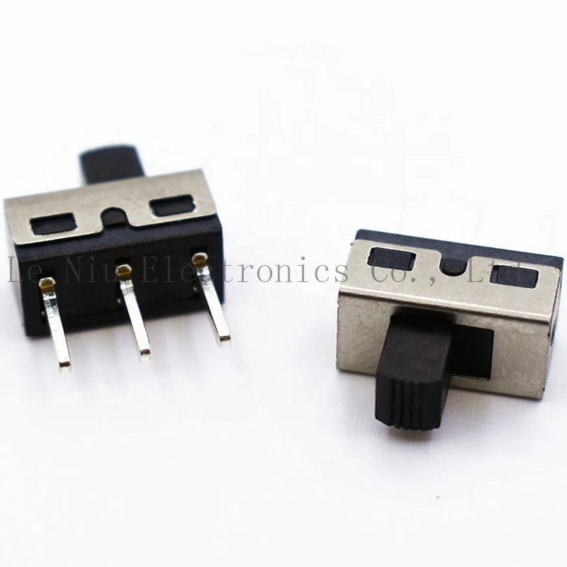 Factory direct sales SS12D10G5 7mm pins 3pins on off high quality high power switch on-off 2 position slide switch