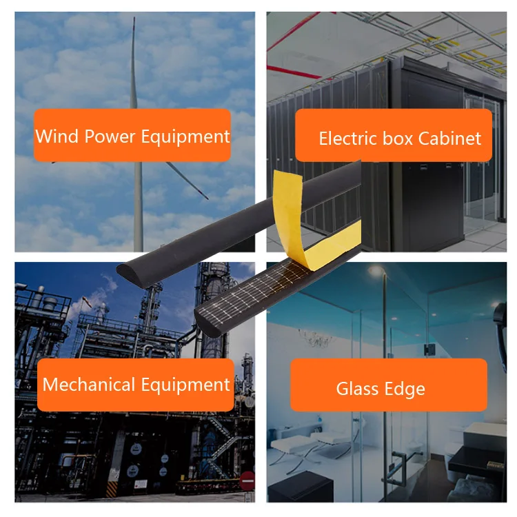 Лента Уплотнительная из пенополиуретана и резины для защиты от ветра и пыли