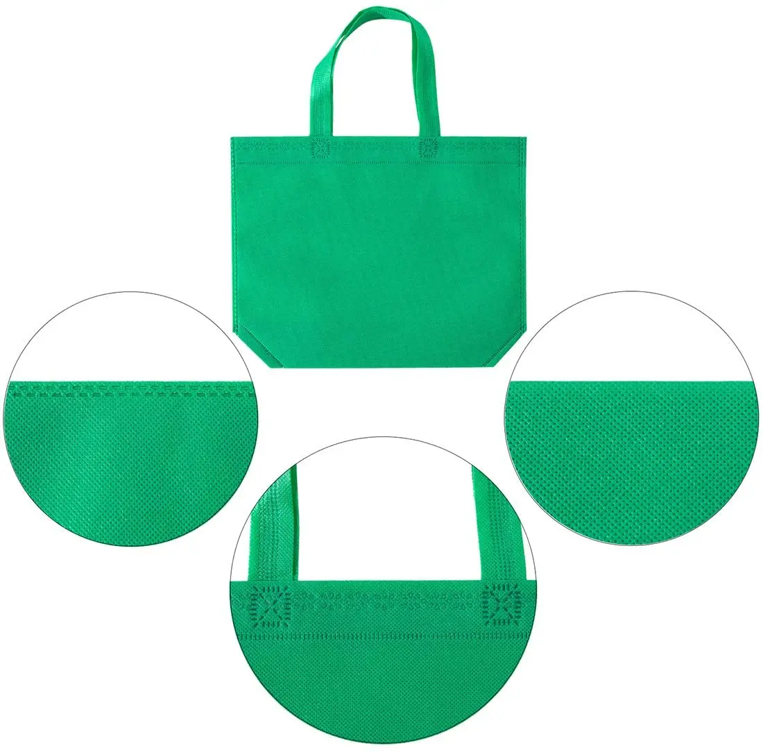 Wholesale Custom logo printed reusable non woven tote shopping bag with Handles