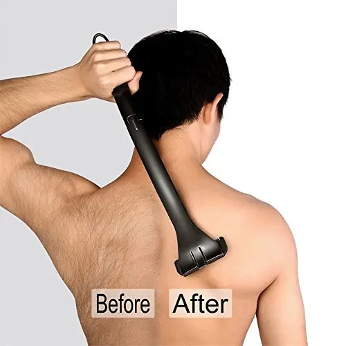 Manual Folding Razor men Back hair remover Replaceable Head Hair Removal Trimmer razor Tool Body Shaver with foldable handle