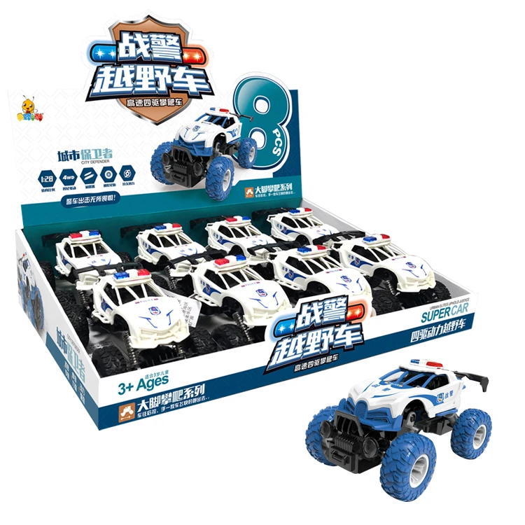 Mini off-Road pull-back Vehicle Four Wheel Drive Plastic friction Car Toy For Kids Gifts Friction Toy Vehicles