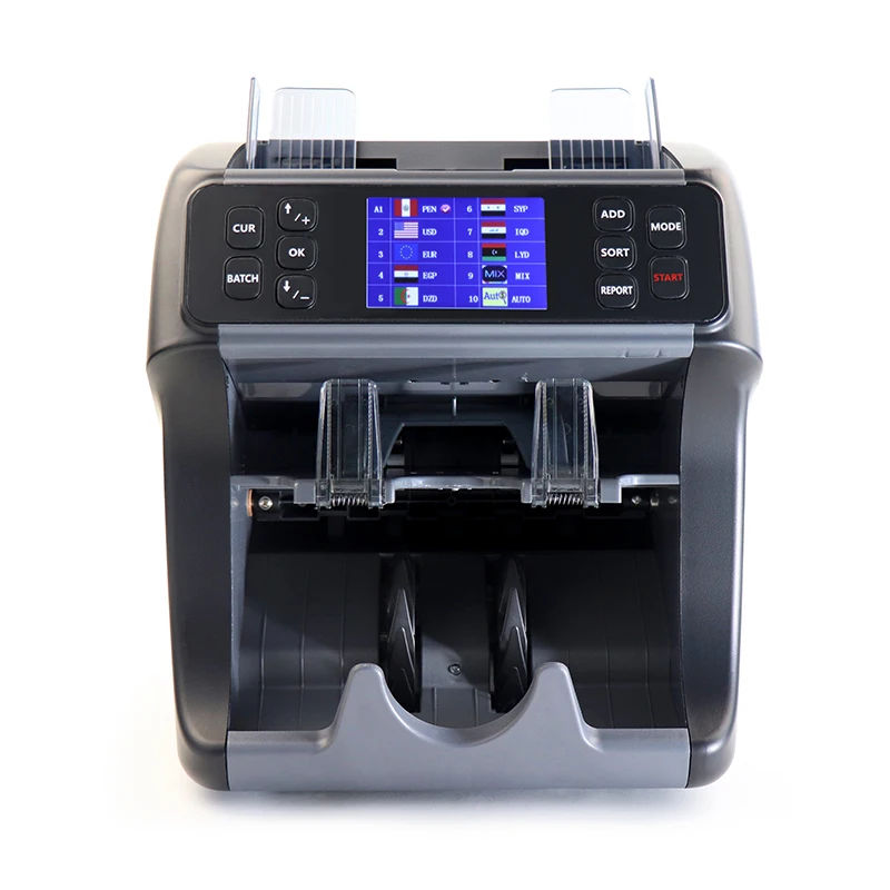 
 Money detector multi currency value counter cash counting machine with display  