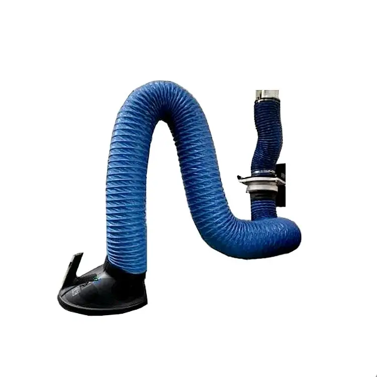 flexible welding fume extraction arm with hood,LB-JYB wall mounted gas and exhaust extractor suction arm