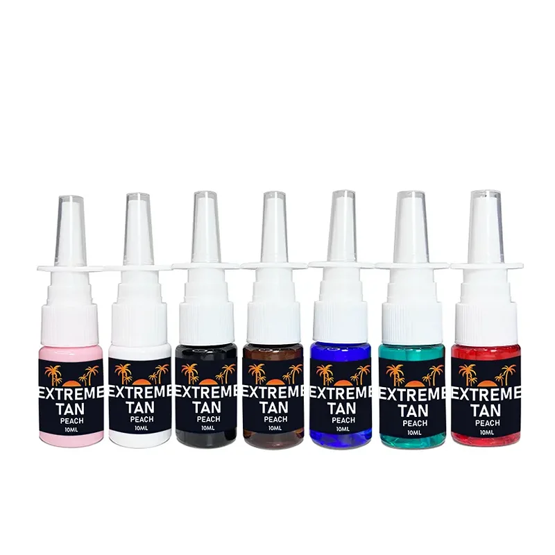 Распродажа, самозагар, носовой распылитель с этикеткой на заказ, 10 мл спрей для кожи, быстрозагорающий назальный дубильник, двойная прочность