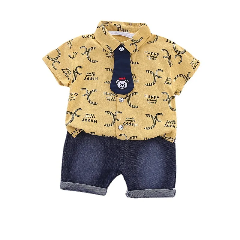 2023 Fashion 2-5 Years Casual Autumn Number Pattern Long Sleeve Baby Clothing Set Dress Newborn 0-3 Months Boys