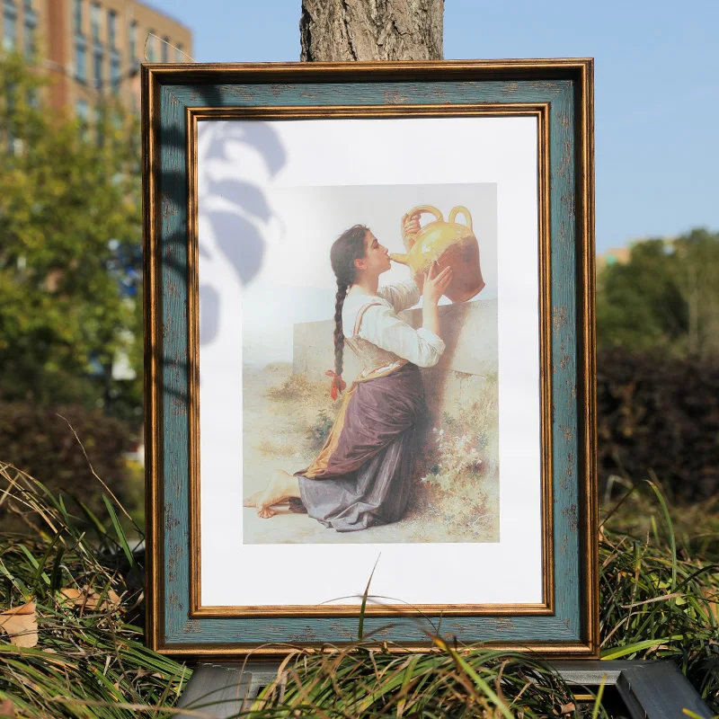  USA Style Photo Frame Custom European Retro Wall Hanging