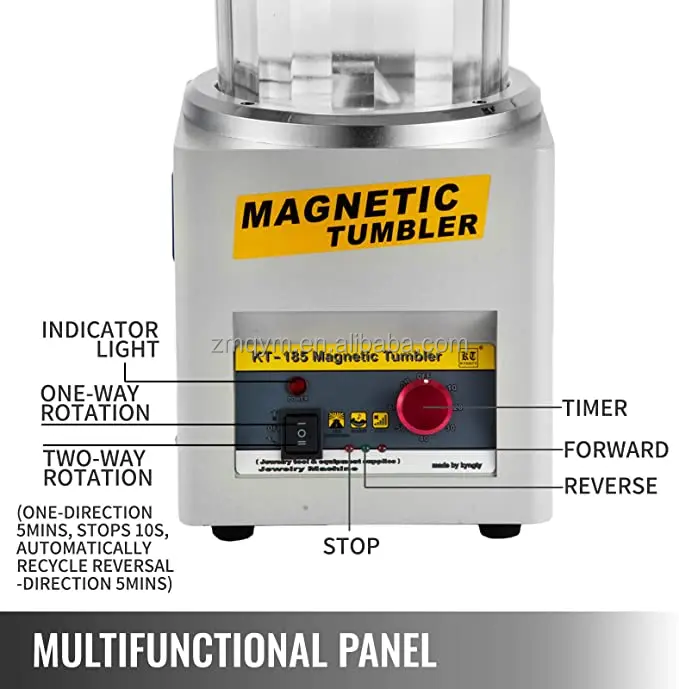 Factory Direct Rock Tumbler Jewelry Gold Silver Tools Magnetic Polishing Tumbler Jewelry Cleaner Polisher Machine CE ISO9001