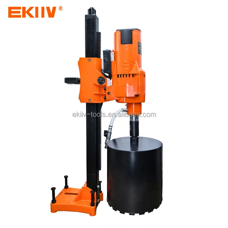 EKIIV 220V 110V 15-205mm diamond coring machine diamond core cutting machine with LCD display quickly mounting and hang system