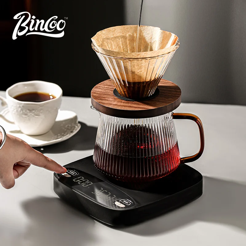 Bincoo Coffee Scale with Timer, Espresso Scale with Flow Measurements, Digital Coffee Scale with Auto Timing Mode