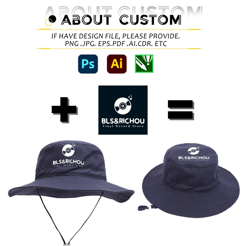 Custom Boys And Girls Kids Bucket Hat With Logo Factory Summer Beach Children Fisherman Bucket Hats For Kids With String