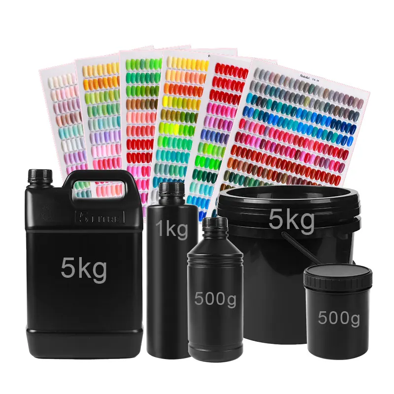 Camouflage uv led gel-polish set pink gel 1 kg bulk magnetic base and top coat colors gel  in kg bottle