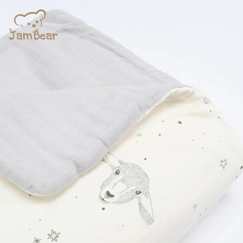 Organic cotton baby bedding blanket bamboo spandex blanket organic Newborn double sided blankets baby bedding
