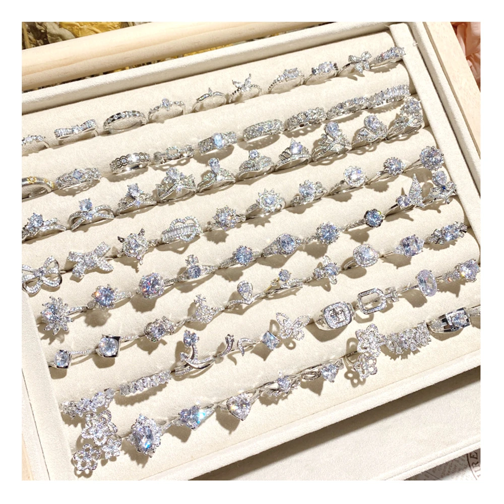 Изготовленный На Заказ Фабричный оптовый серебряный 925 кольца plata