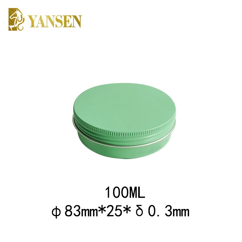 wholesale 100g silver aluminum jars aluminum cream jar aluminum cosmetic jar