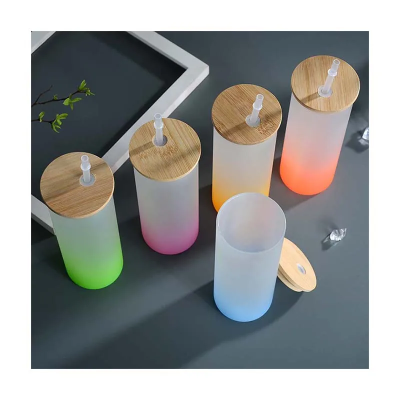 beer glass with lid and straw 16 oz Wholesale Most popular custom drink beer can glass with lid glass beer bottles