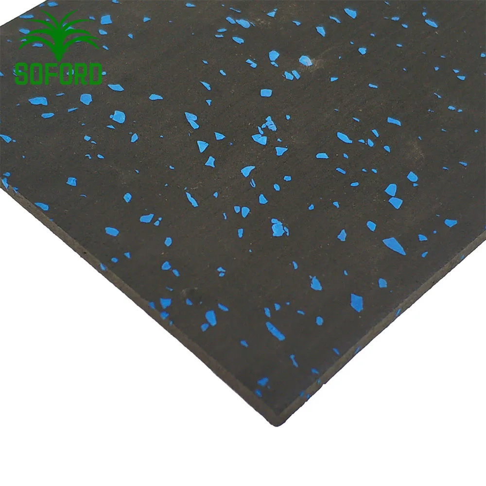 hot selling wear-resistant rubber roll floor Anti-slip shock absorbing roll for gym rubber roll mat for gym