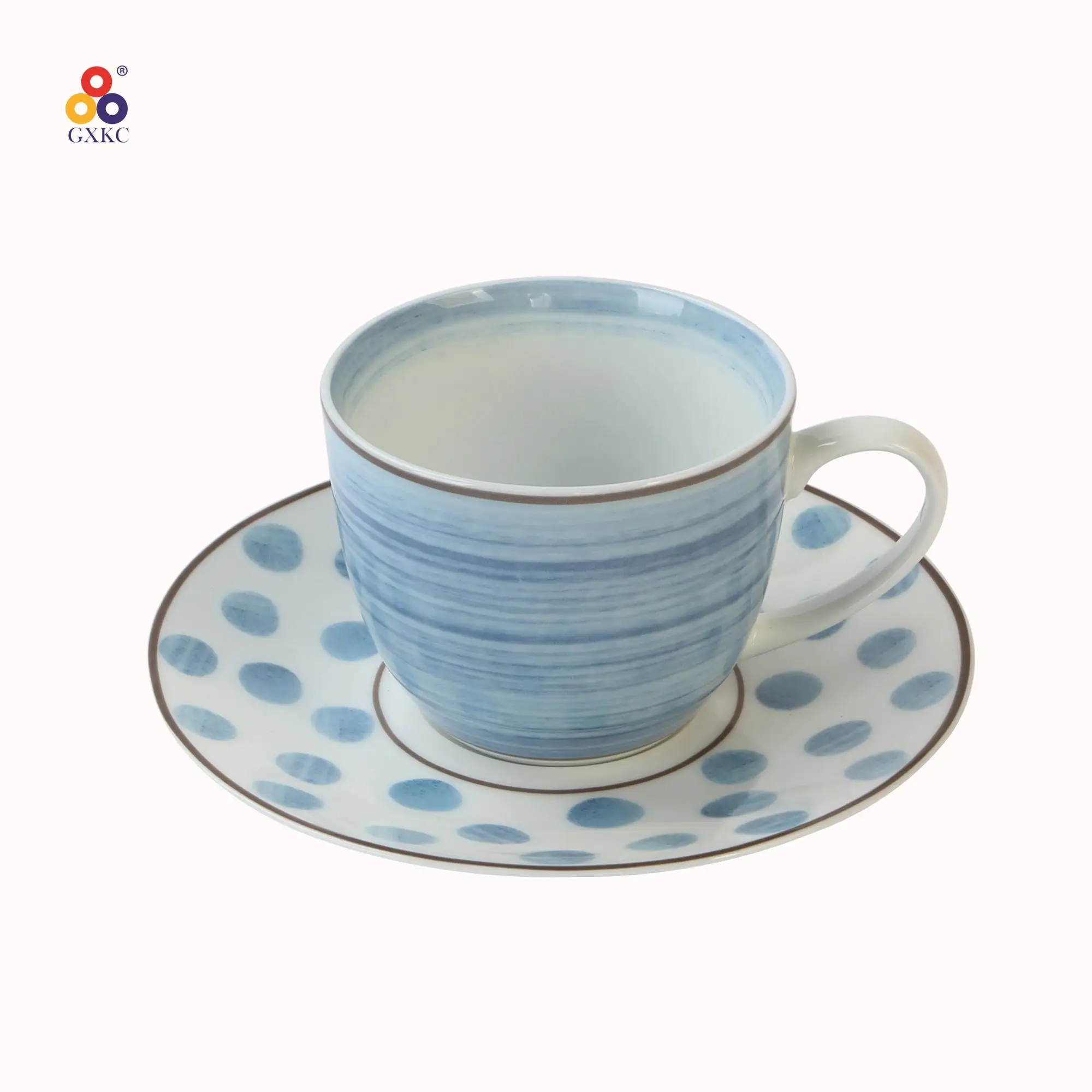 New Products In The Market GXKC 20Pcs Royal Blue New Bone china Porcelain Dinnerware Sets