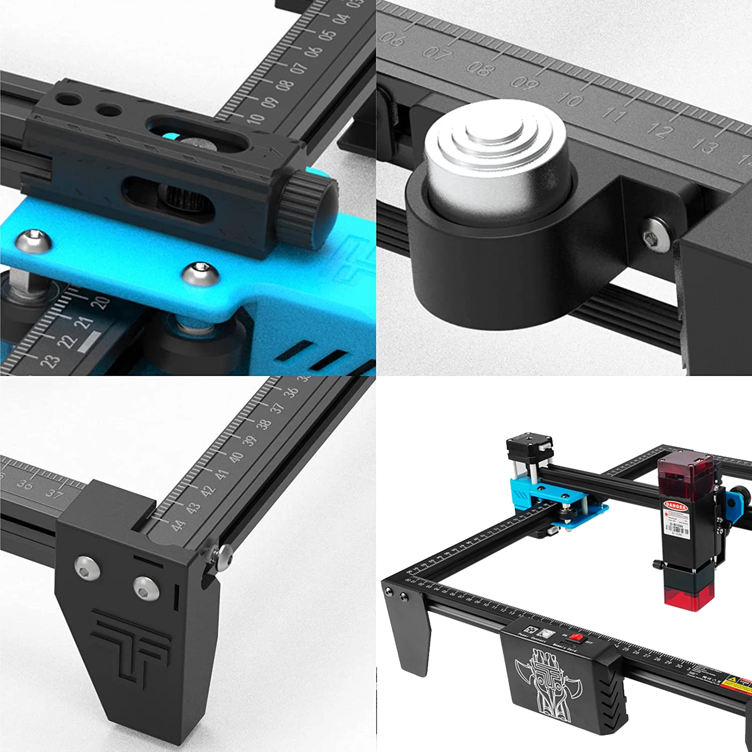 TWOTREES TTS10 80W Automatic Laser Engraver for Metal Wood and Fountain Pen Cylindrical Object Laser Engraving Machines