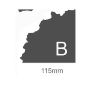 
Agate cut 115 mm (4 1/2