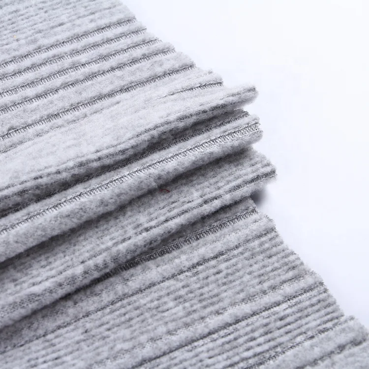 Excellent elasticity exquisite craft and fine service weft RAYON SPANDEX 8*5 RIB knitted fabric
