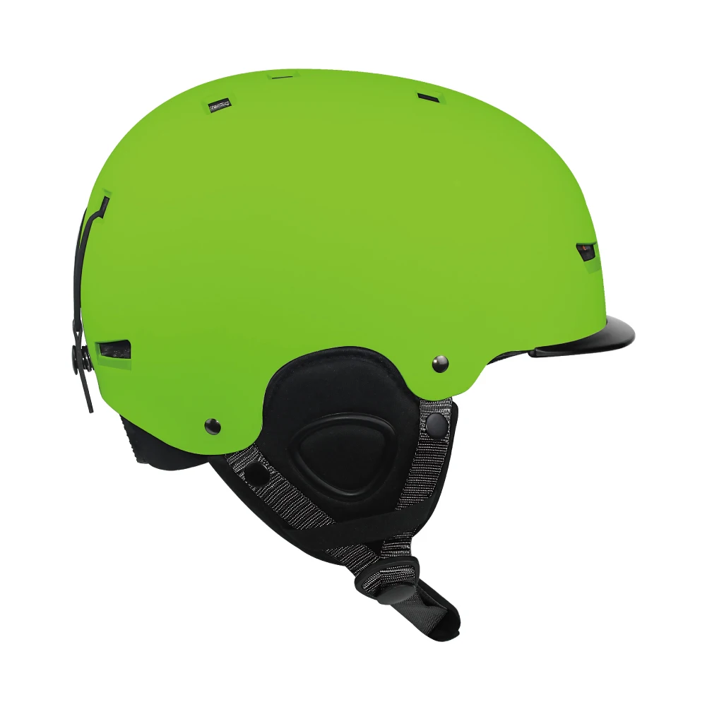 
CE EN1077 integrally-molded snowboard hat brim manufacture oakey snow boarding helmet 