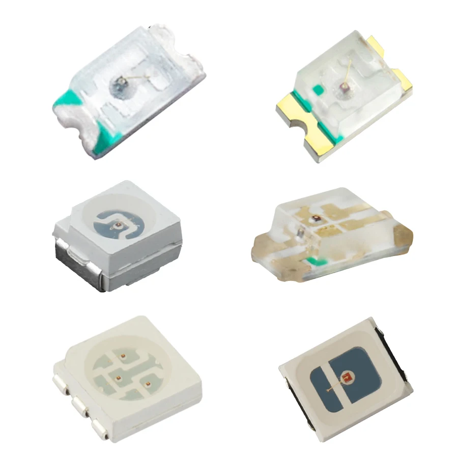 Shenzhen led source factory smd led types led diode 5050 RGB smd led chip high quality led chip 0.2W 5050 Tri-color led smd chip