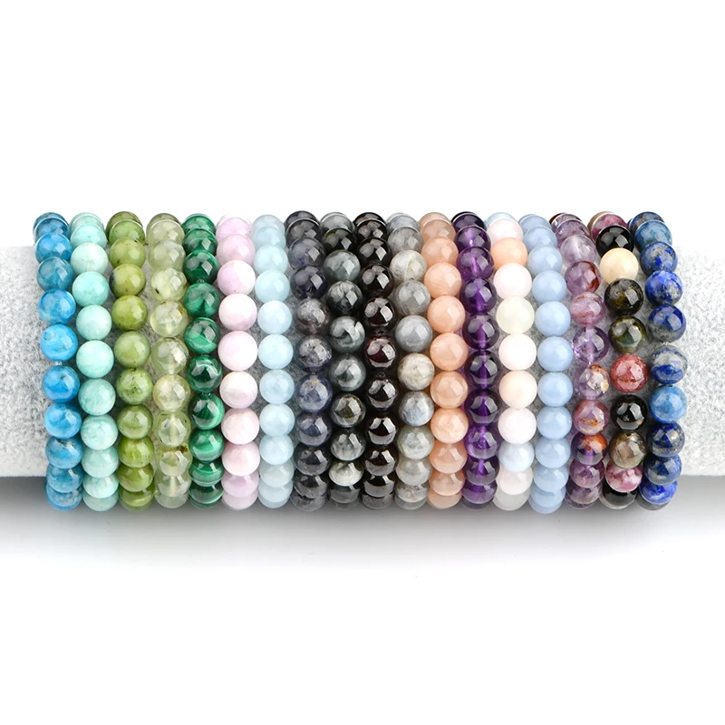Natural Healing Stone Bead Bracelet Ladies Jewelry Pulsera Mujeres Gemstone Personalised Bracelet