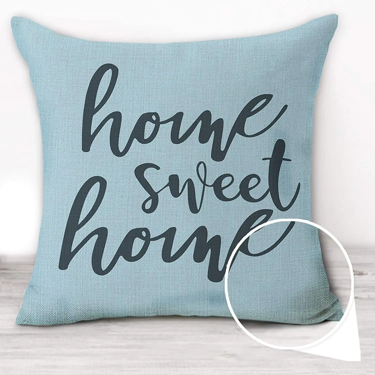 Wholesale Blue Modern Geometric Soft Linen Throw Pillow Covers For Living Room Home Decor