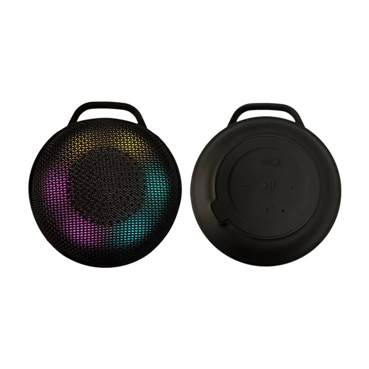 New products Mini Wrap Cloth Seven Colour Lights Bluetooth Speaker Indoor Portable Wireless Subwoofer
