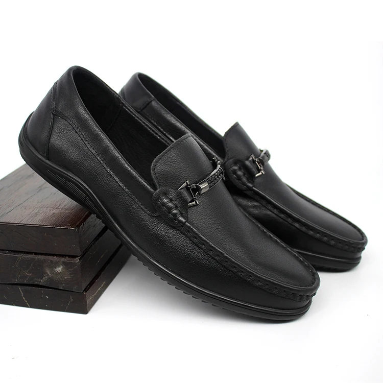 Factory Price Wholesale Mens Flat Casual Driving Loafers Leather Shoes