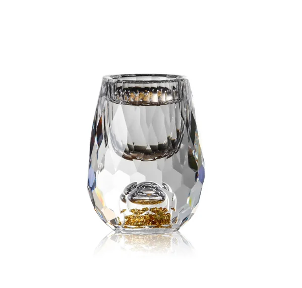 Personalised Party Creative Tequila Liquor Vodk 15ml Gold Foil Thick Bottom Small Mouth Shot Glass