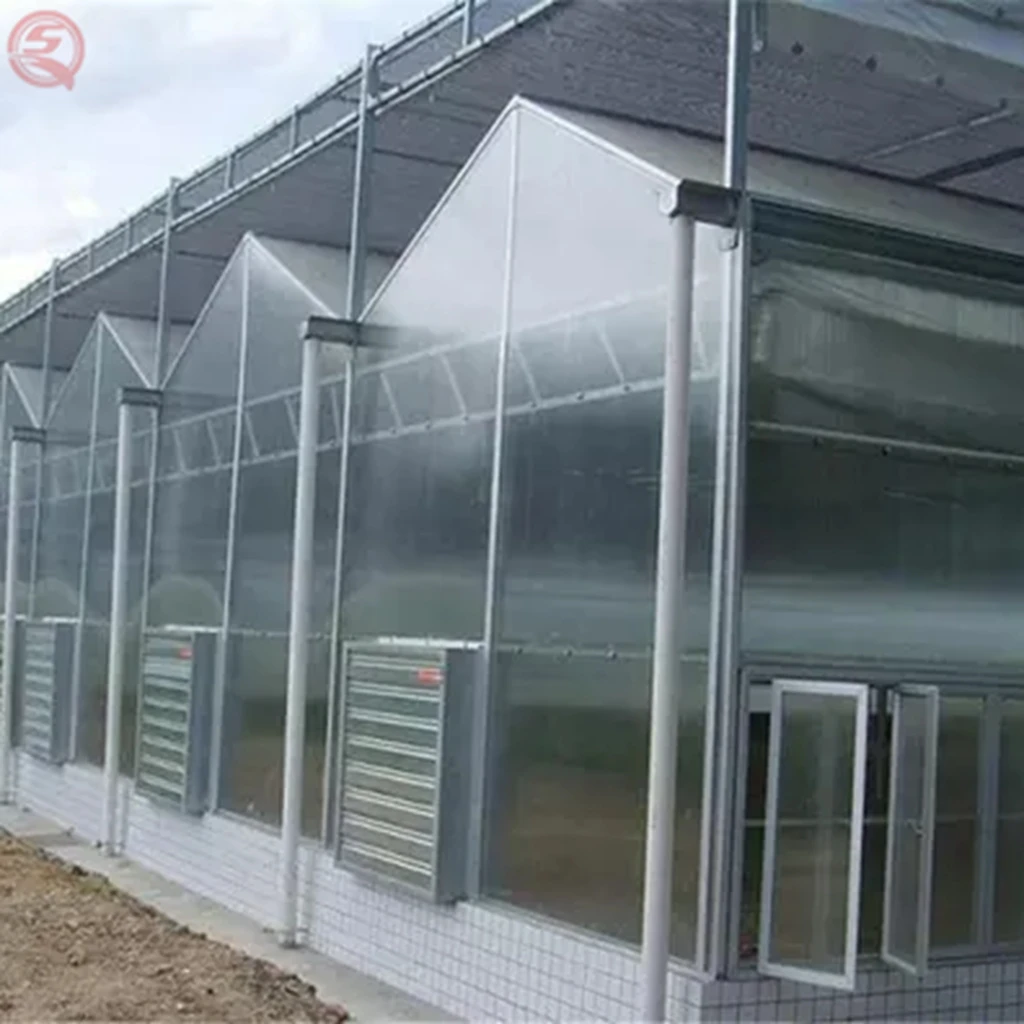 China manufacturer large agricultural garden greenhouses beautiful appearance polycarbonate sheets greenhouse