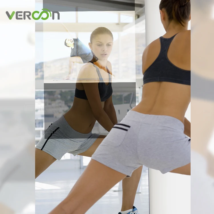 Chinese factory 32/43 inch touch screen VERCON smart fitness mirror touch screen home workout mirrors