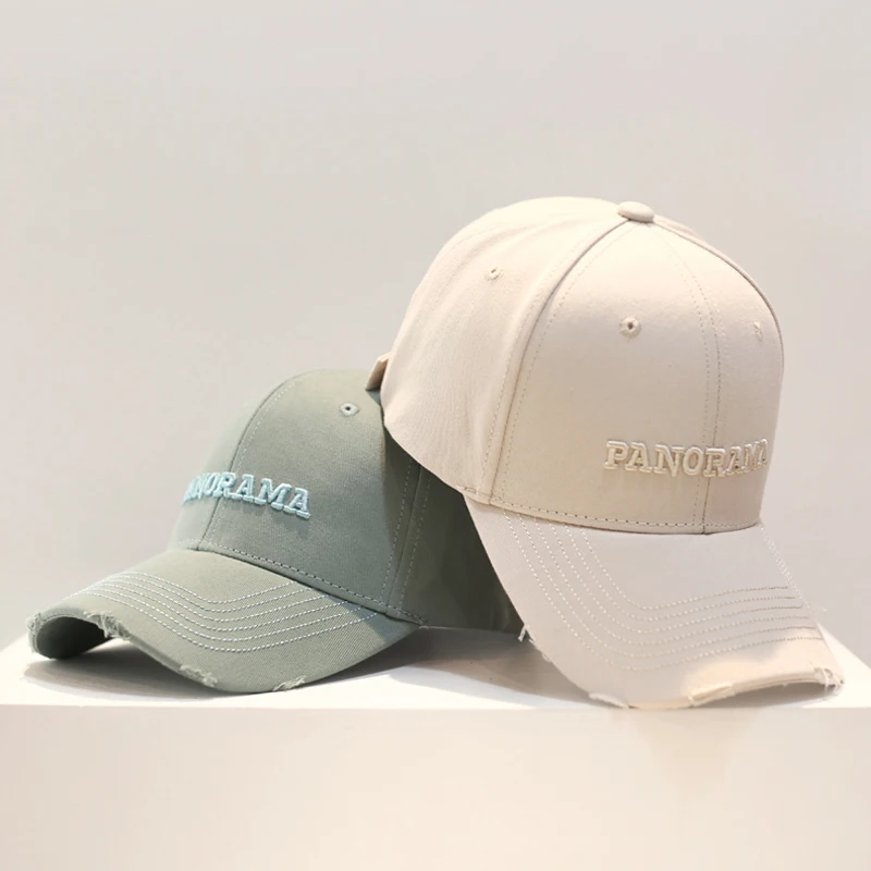 
Cotton unstructured baseball cap with embroidered logo, custom dad hats 