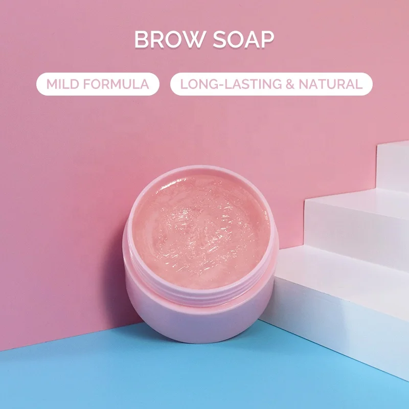 2023 OEM/ODM Brow Soap Vegan 3D Long-Lasting Brow Soap Private Label Eyebrow Wax Brow Gel Vegan Eyebrow Styling Soap