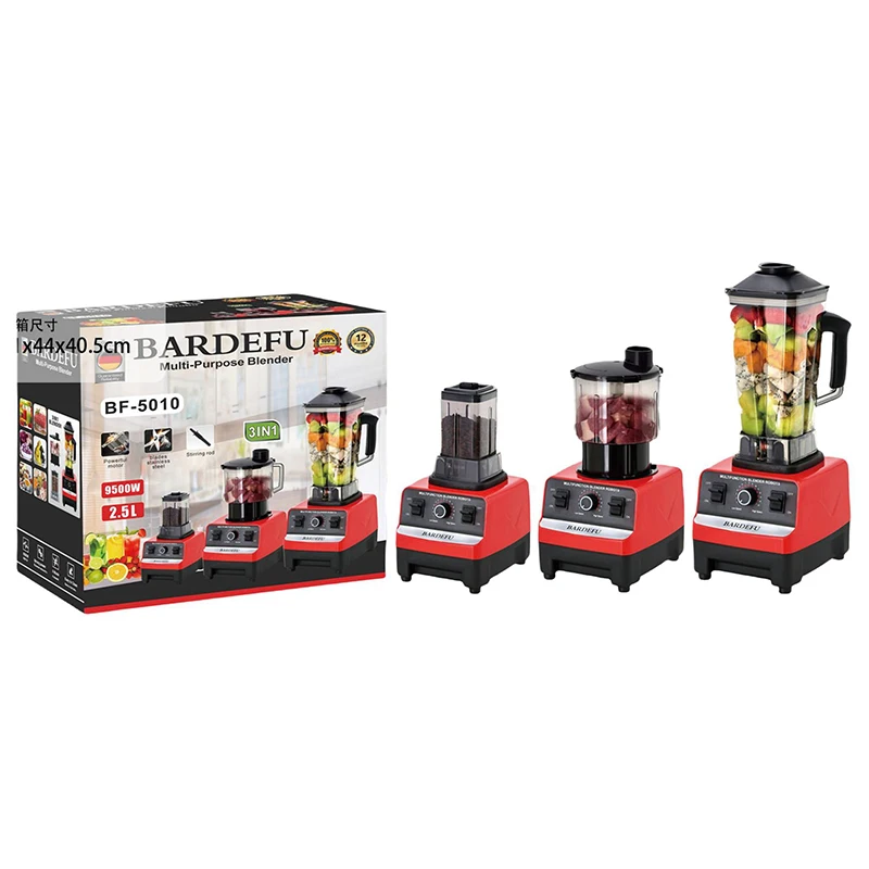 Hot Selling 3 In 1 Multi-Function Mixer Blender Electric Fruit Juice Smoothies Machine Household Electric Portable Food  Grinder