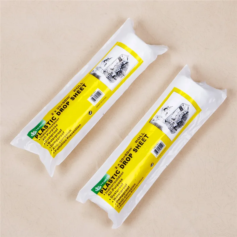 plastic film roll for agriculture  2x10m transparent HDPE cover sheet roll Masking film for furniture